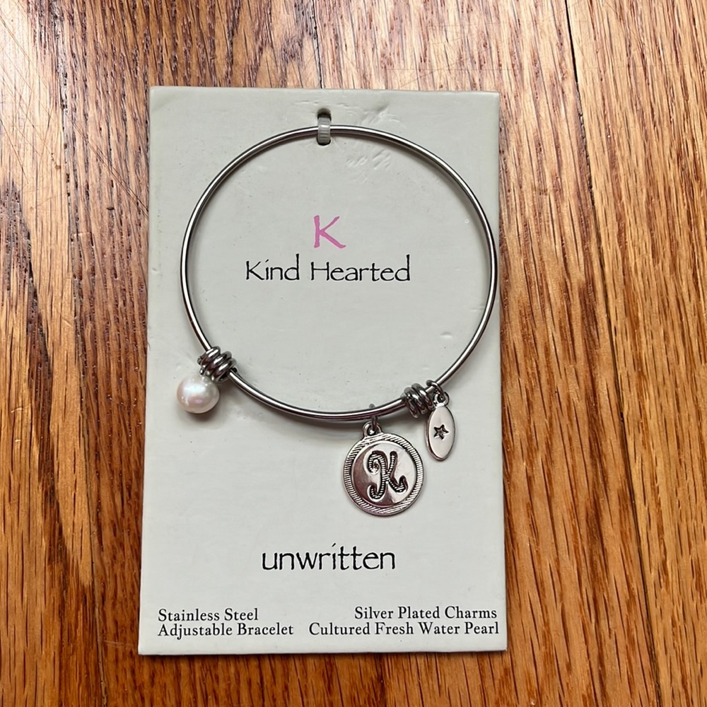 K initial Chame Bracelet